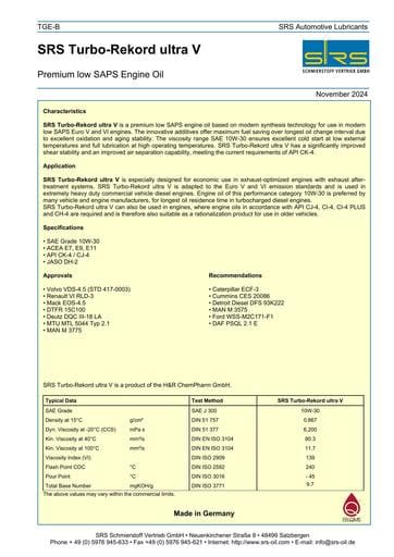SRS Turbo Rekord ultra V