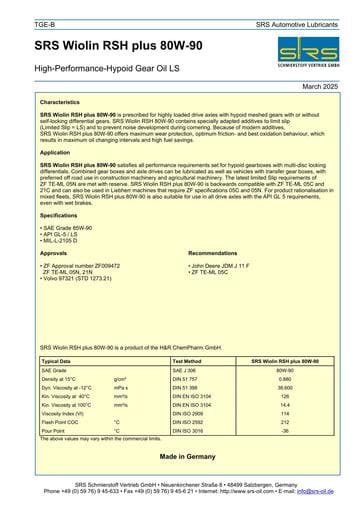 SRS Wolin RSH plus 80W 90